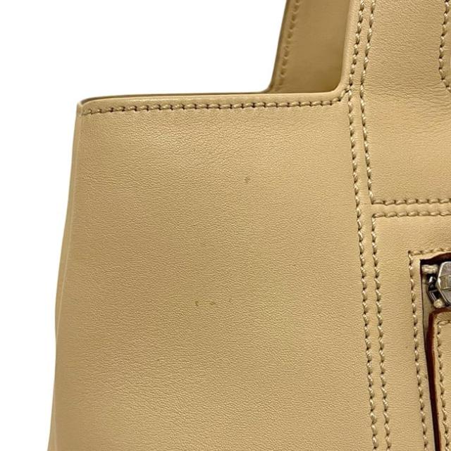 サルヴァトーレフェラガモ ハンドバッグ ベージュ ガンチーニ DY-21 美品 レザー 中古 4301 Salvatore Ferragamo トートバッグ シンプル 自立 ヴィンテージ レディース 女性 定番 人気 トップハンドル_9