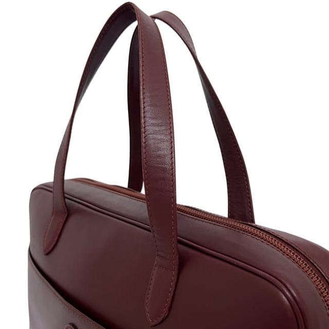 カルティエ ビジネスバッグ ボルドー マスト 美品 レザー 中古 Cartier