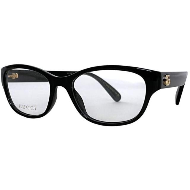 グッチ メガネフレーム ブラック GGマーモント GG0717O めがね 美品 プラスチック 中古 GUCCI ケース付き 黒縁 眼鏡 くろぶち 伊達眼鏡 メガネ フレーム 純正レンズ メンズ レディース 男女兼用 シンプル ケース付き