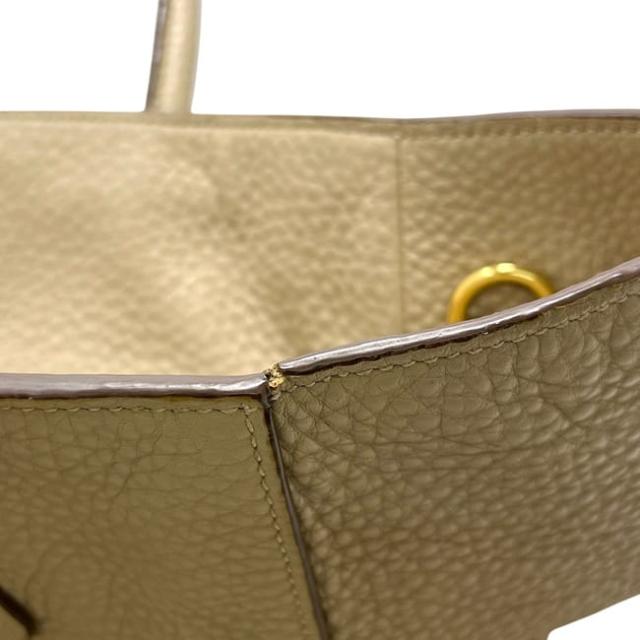 プラダ 2way バッグ ベージュ SABBIA BN2795 美品 レザー ヴィッテロダイノ 中古 204 PRADA ハンドバッグ クロスボディ ショルダーバッグ 三角 ロゴ プレート レディース メンズ シンプル ヴィンテージ_3