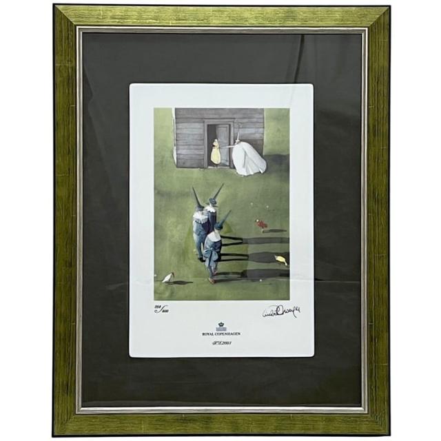 ロイヤルコペンハーゲン 陶板画 オズの魔法使い ホワイト グリーン The Wizard of OZ 2001年製 限定400点 美品 証明書付 中古 384/400   リスベート ツヴェルガー The