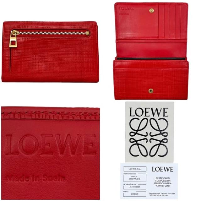 Loewe ロエベ リネン アナグラム 2つ折り財布 【公式通販】