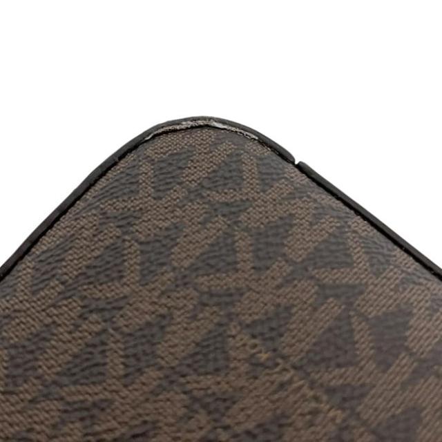 マイケルコース ショルダーバッグ ジェットセット ブラウン ボルドー 35S1GTVC3B 美品 ポーチ付き PVC レザー 中古 MICHAEL KORS クロスボディ 茶色 ポーチ付き ファスナー レディース 定番 人気 斜め掛け マイケルコース ショルダーバッグ ジェットセット ブラウン ボルドー