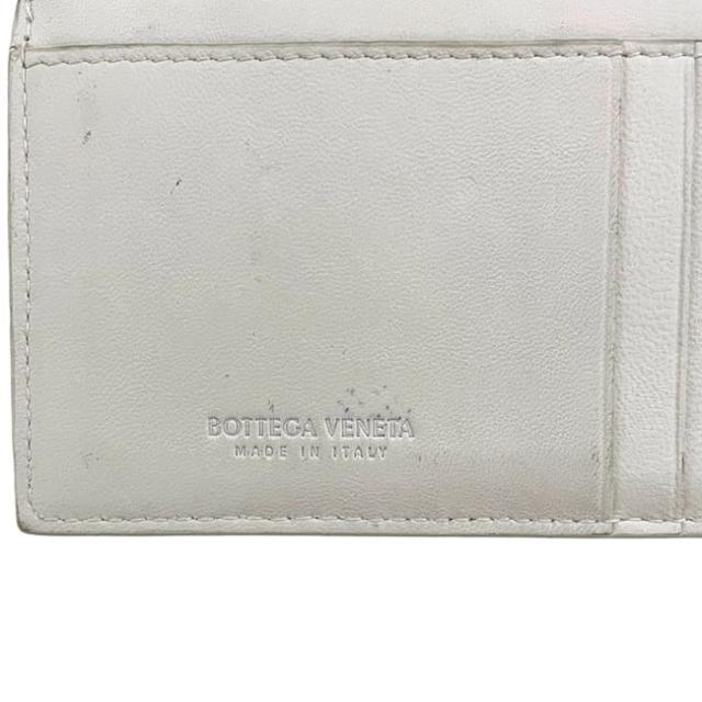 ボッテガヴェネタ コインケース ホワイト カセット 679843 小銭入れ レザー 中古 P01931123D BOTTEGA VENETA ファスナー 白 ロゴ シンプル ミニ カードホルダー イントレチャート メンズ レディース_3