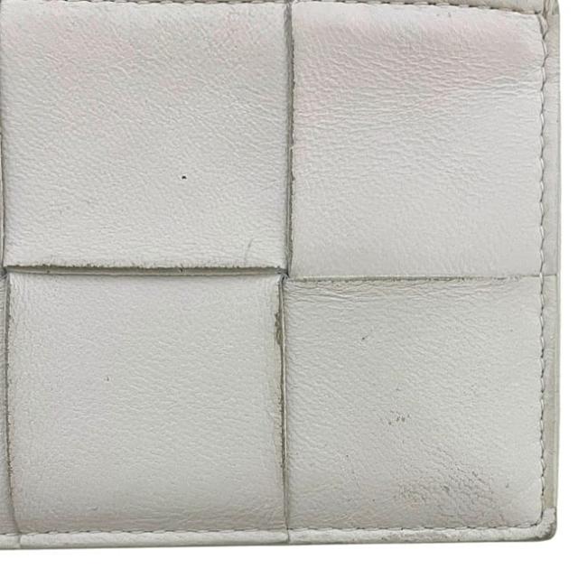 ボッテガヴェネタ コインケース ホワイト カセット 679843 小銭入れ レザー 中古 P01931123D BOTTEGA VENETA ファスナー 白 ロゴ シンプル ミニ カードホルダー イントレチャート メンズ レディース_4