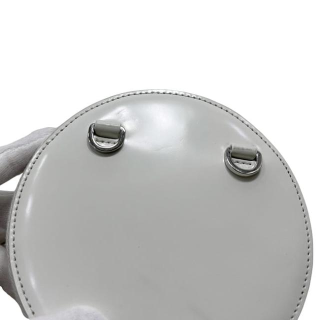プラダ ショルダーバッグ ホワイト 1NA003 美品 ラウンド チェーン