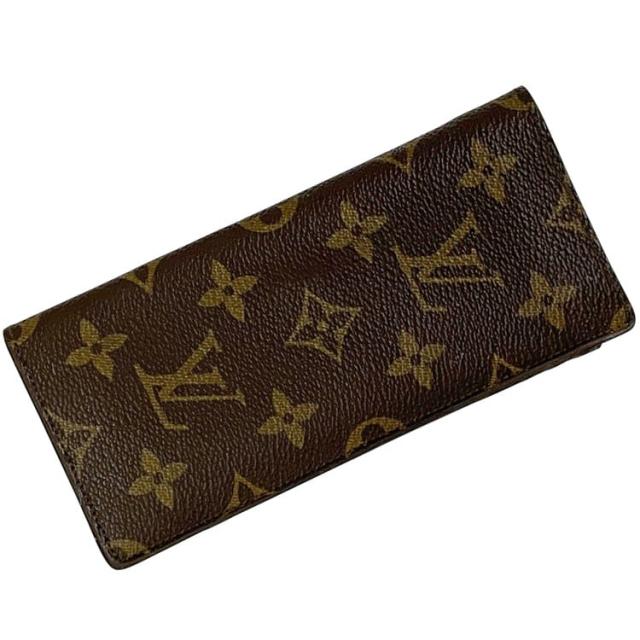 ルイ ヴィトン メガネケース エテュイ リュネット サンプール ブラウン モノグラム M62962 美品 モノグラムキャンバス 中古 ET0932 LOUIS VUITTON 封筒型 ロゴ 総柄 眼鏡 ケース 小物入れ 茶色 定番 人気