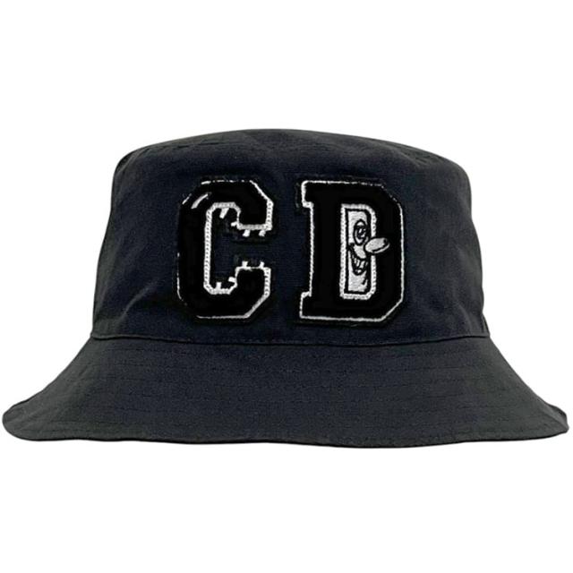 クリスチャン ディオール 帽子 バケットハット ブラック 21SS × KENNY SCHARF 033C906O4511 Ｌサイズ 58cm クリーニング済み コットン 100％ 中古 Christian Dior ロゴ 黒 刺繍