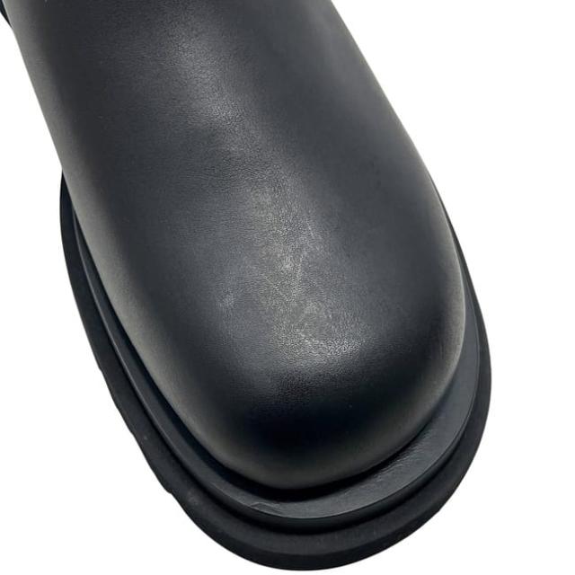 ボッテガヴェネタ ショートブーツ タイヤアンクル サイドゴア チェルシー ブーツ ブラック 未使用 42 27.0cm レザー Sランク BOTTEGA VENETA アパレル 黒 メンズ 靴 シューズ 箱付き 定番 人気 男性 シンプル