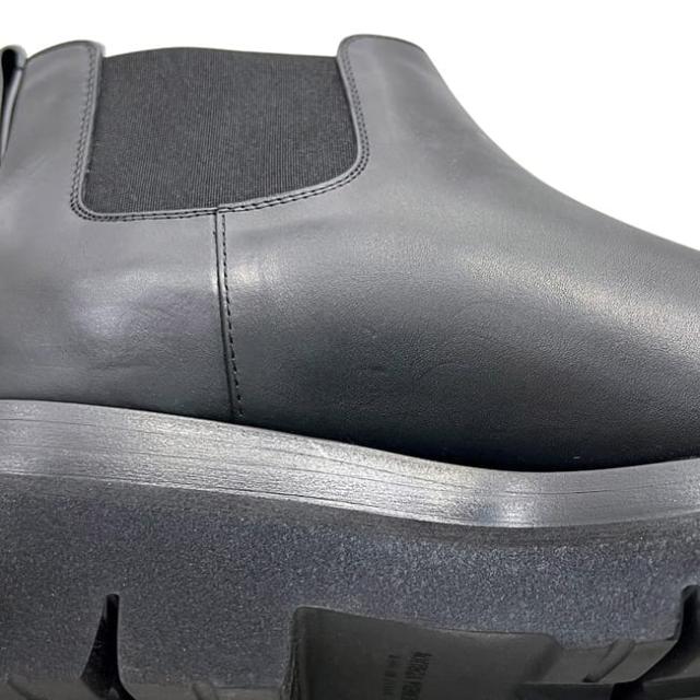 ボッテガヴェネタ ショートブーツ タイヤアンクル サイドゴア チェルシー ブーツ ブラック 未使用 42 27.0cm レザー Sランク BOTTEGA VENETA アパレル 黒 メンズ 靴 シューズ 箱付き 定番 人気 男性 シンプル