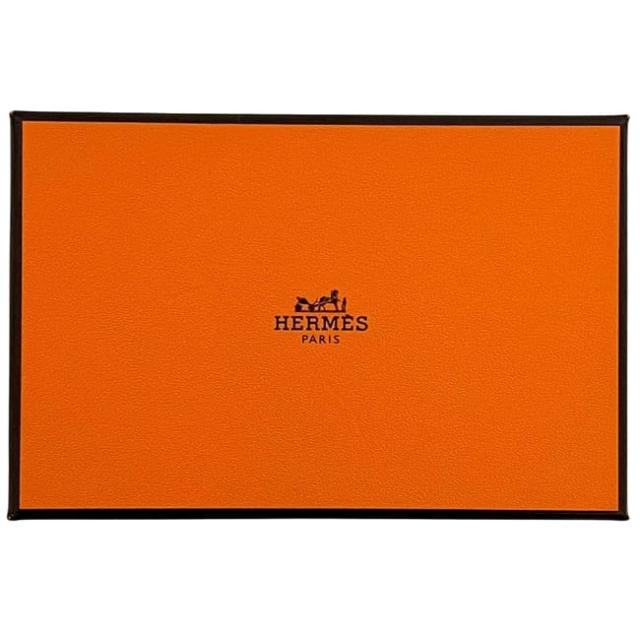 エルメス 二つ折り 財布 カルヴィ デュオ ブラウン ブルー 美品 小銭入れ レザー エプソン 中古 Ｚ刻印 2021年製造 HERMES コインケース 茶色 折りたたみ ホック シンプル 本革 箱付き メンズ レディース 男女兼用 定番_9