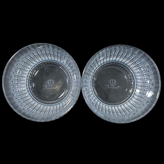 バカラ ルイ ヴィトン ペアグラス ナンシー クリア モノグラムフラワー 未使用 美品 クリスタルガラス Sランク Baccarat LOUIS VUITTON グラス 透明 タンブラー ペア ナンシーシリーズ 箱付き コラボ レア_2