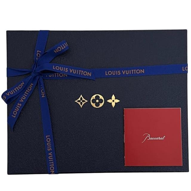 バカラ ルイ ヴィトン ペアグラス ナンシー クリア モノグラムフラワー 未使用 美品 クリスタルガラス Sランク Baccarat LOUIS VUITTON グラス 透明 タンブラー ペア ナンシーシリーズ 箱付き コラボ レア_6