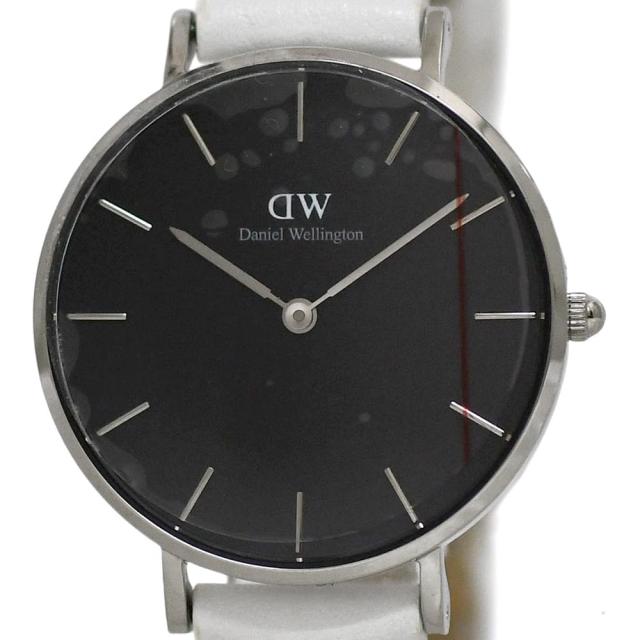 ダニエルウェリントン 腕時計 Classic B32S6 シルバー ブラック ホワイト DW00100284 未使用 美品 時計 SS 革ブレス Sランク クオーツ 001180****** DANIEL WELLINGTON 電池式
