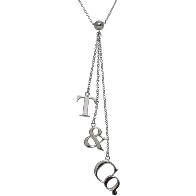 ティファニー ロゴ ネックレス T&amp;Co. シルバー 新品 仕上げ済み Ag 925 SILVER Sランク TIFFANY&amp;Co. ジュエリー アクセサリー ロゴマーク スイング レア 銀 メンズ レディース 男女兼用 シンプル
