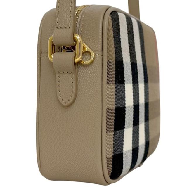 バーバリー ショルダーバッグ ベージュ ノバチェック 8085076 未使用 美品 キャンバス レザー Sランク BURBERRY クロスボディ 斜め掛け ファスナー チェック柄 ミニバッグ ポシェット レディース メンズ 男女兼用 定番_2