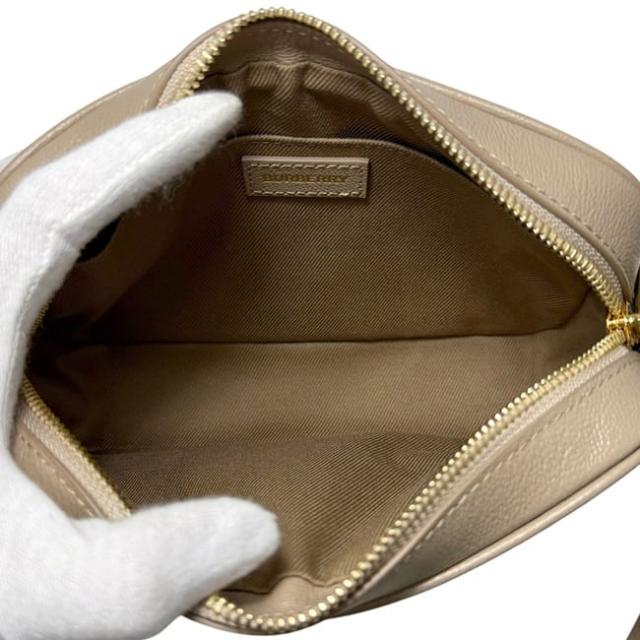 バーバリー ショルダーバッグ ベージュ ノバチェック 8085076 未使用 美品 キャンバス レザー Sランク BURBERRY クロスボディ 斜め掛け ファスナー チェック柄 ミニバッグ ポシェット レディース メンズ 男女兼用 定番_4