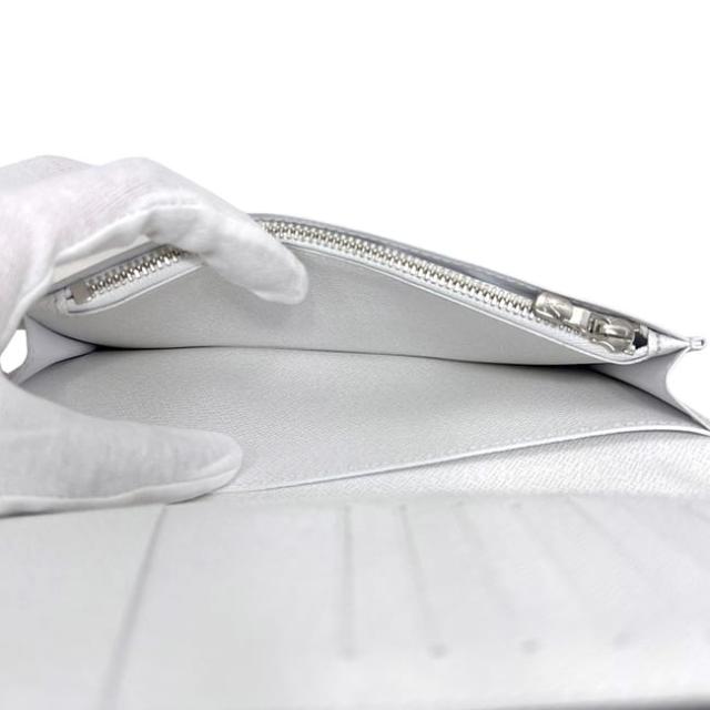 ルイ ヴィトン 二つ折り 長財布 ポルトフォイユ ブラザ ホワイト タイガラマ M30298 美品 財布 モノグラムキャンバス タイガレザー 中古 ICタグ LOUIS VUITTON ロング 白 ウォレット ロゴ 総柄 メンズ_5