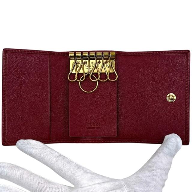 正規品　極美品　グッチキーケース　グッチggマーモント グッチシェリーライン 正規品 極美品 グッチキーケース グッチggマーモント グッチシェリー