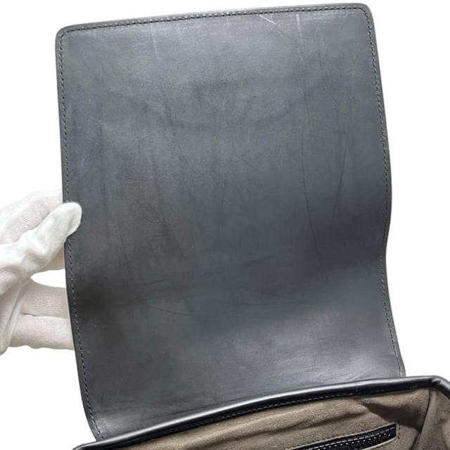 グッチ ショルダーバッグ ブラック ベージュ GGスプリーム 473877 美品 GGスプリームキャンバス レザー 中古 213048 GUCCI フラップ GG メンズ クロスボディ 斜め掛け 縦長 メンズ レディース 男女兼用 定番_4