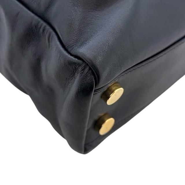 サンローラン トートバッグ ヴォーリセ リバーシブルトート ブラック 320899 美品 レザー 中古 203419 SAINT LAURENT PARIS レザートート 黒 シンプル ワンポイント ロゴ 本革 肩掛け 軽い メンズ_5