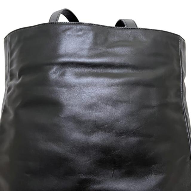 サンローラン トートバッグ ヴォーリセ リバーシブルトート ブラック 320899 美品 レザー 中古 203419 SAINT LAURENT PARIS レザートート 黒 シンプル ワンポイント ロゴ 本革 肩掛け 軽い メンズ_7