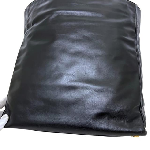 サンローラン トートバッグ ヴォーリセ リバーシブルトート ブラック 320899 美品 レザー 中古 203419 SAINT LAURENT PARIS レザートート 黒 シンプル ワンポイント ロゴ 本革 肩掛け 軽い メンズ_8