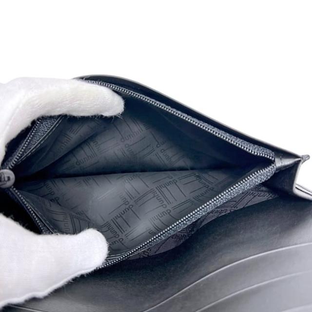 ダンヒル 二つ折り 長財布 ブラック サッチェル 財布 美品 レザー 中古 dunhill ワンポイント ロゴ 金具 箱付き カーフレザー 黒 ゴールド金具 メンズ 男性 定番 人気 シンプル 本革 革財布 ヴィンテージ ロゴ金具 ダンヒル 二つ折り 長財布 ブラック サッチェル 財布 美品 レザー 中古