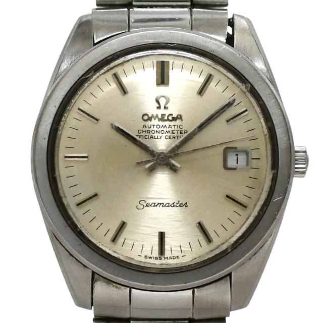 オメガ 腕時計 シーマスター クロノメーター ゴールド シルバー 168.022/166.28 時計 SS 中古 自動巻き OMEGA キャリバー 564 メンズ 男性 日付 アナログ ヴィンテージ オーバーホール済み 定番 人気