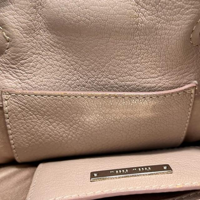 ミュウミュウ 巾着 ショルダーバッグ ピンク シルバー マドラス 美品 レザー 中古 53 miu miu クロスボディ 銀 斜め掛け 巾着バッグ ミニショルダー レディース 女性 定番 人気 バイカラー ミニバッグ ヴィンテージ_5