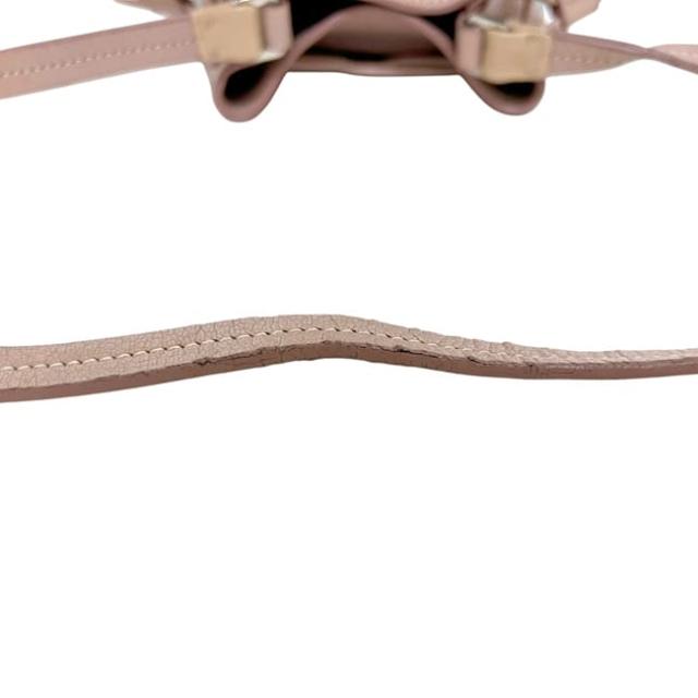 ミュウミュウ 巾着 ショルダーバッグ ピンク シルバー マドラス 美品 レザー 中古 53 miu miu クロスボディ 銀 斜め掛け 巾着バッグ ミニショルダー レディース 女性 定番 人気 バイカラー ミニバッグ ヴィンテージ_7