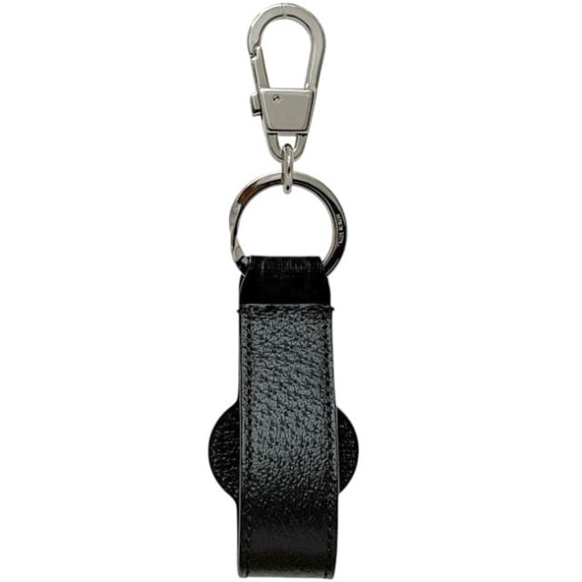 グッチ キーリング ブラック グレー インターロッキング 701432 美品 PVC レザー 中古 479292 GUCCI GG 黒 鍵 ホルダー チャーム キーホルダー バッグチャーム 箱付き ロゴ シンプル 定番 人気 メンズ_2