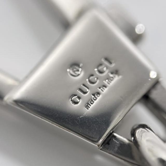 グッチ キーリング ブラック グレー インターロッキング 701432 美品 PVC レザー 中古 479292 GUCCI GG 黒 鍵 ホルダー チャーム キーホルダー バッグチャーム 箱付き ロゴ シンプル 定番 人気 メンズ_8