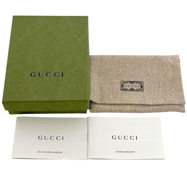 グッチ キーリング ブラック グレー インターロッキング 701432 美品 PVC レザー 中古 479292 GUCCI GG 黒 鍵 ホルダー チャーム キーホルダー バッグチャーム 箱付き ロゴ シンプル 定番 人気 メンズ_9