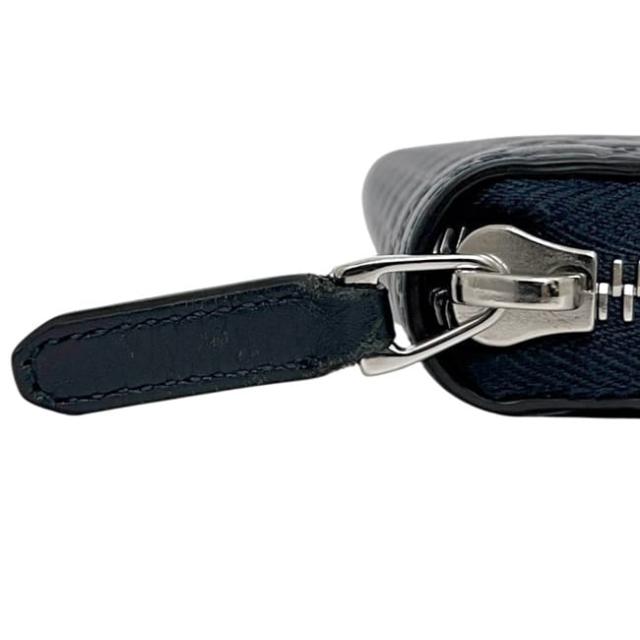 グッチ ラウンドファスナー 長財布 ネイビー マイクロ シマ 544473 財布 美品 レザー 中古 2149 GUCCI GG ロゴ 総柄 ファスナー ロング ウォレット 紺色 メンズ レディース 男女兼用 シンプル 定番 人気_7