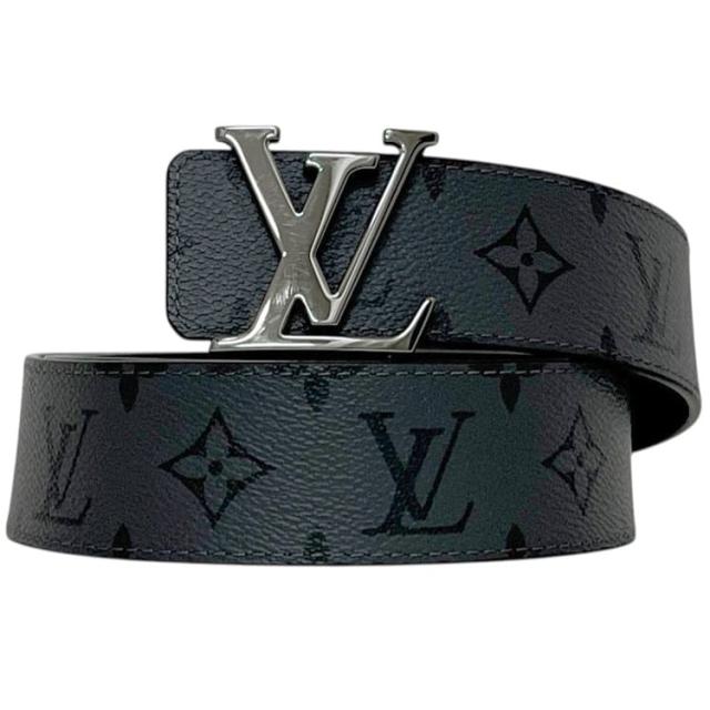 ルイ ヴィトン ベルト サンチュール LV イニシアル グレー ブラック 