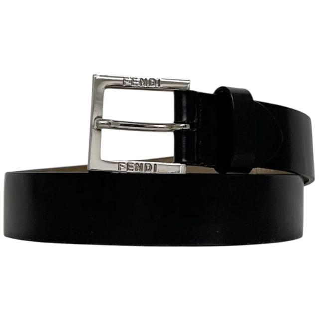 フェンディ ベルト ブラック ウエスト 72cm レザー 中古 FENDI 30mm