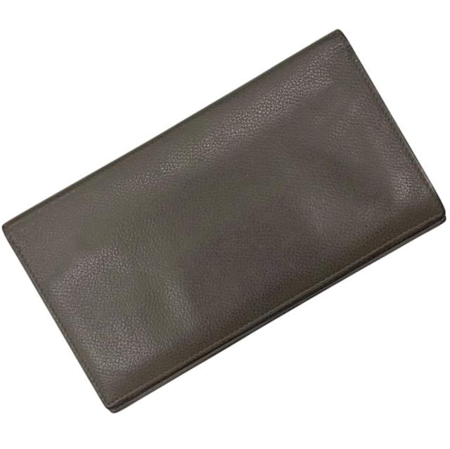 エルメス 二つ折り 長財布 シチズン ツイル シルクイン グレージュ エトゥープ 財布 レザー エバーカラー 中古 HERMES ロング ウォレット 小銭入れ有 本革 革財布 シンプル ヴィンテージ レディース メンズ 男女兼用 定番