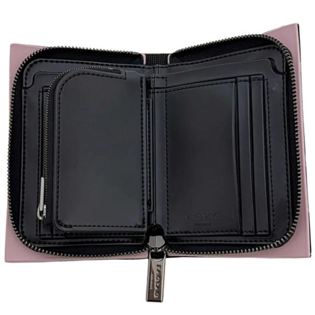 バオバオ イッセイミヤケ 二つ折り 財布 ピンク BB03-AG781 美品 PVC 中古 BAOBAO ISSEY MIYAKE ファスナー ウォレット 小銭入れ有 レディース メンズ 男女兼用 シンプル 定番 人気 コンパクト_4