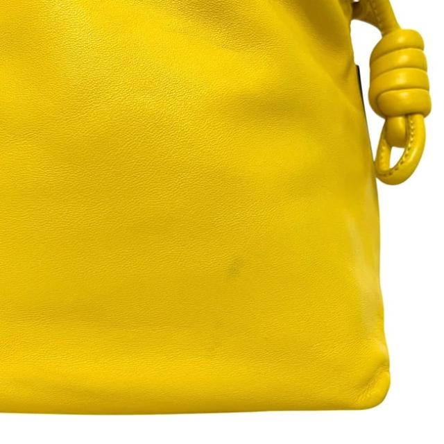ロエベ 2way バッグ フラメンコノット イエロー 黄色 フラメンコ アナグラム 334.81.K65 美品 ショルダーバッグ トートバッグ ナッパ レザー 中古 261609_8