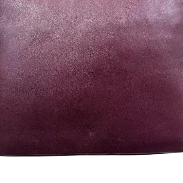 トッズ ハンドバッグ マルチポケットバッグ ボルドー 美品 レザー 中古_9