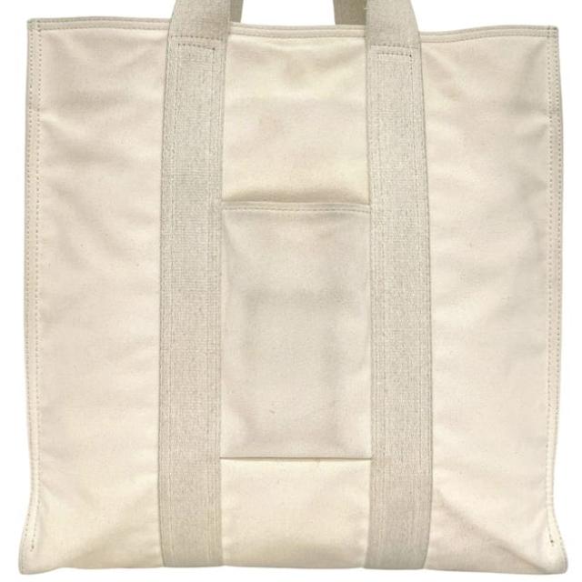 ジャックムス トートバッグ Le Cabas Cuerda ホワイト 白 クエルダ 236BA305-3137 110 美品 キャンバス 中古 PE2103_5