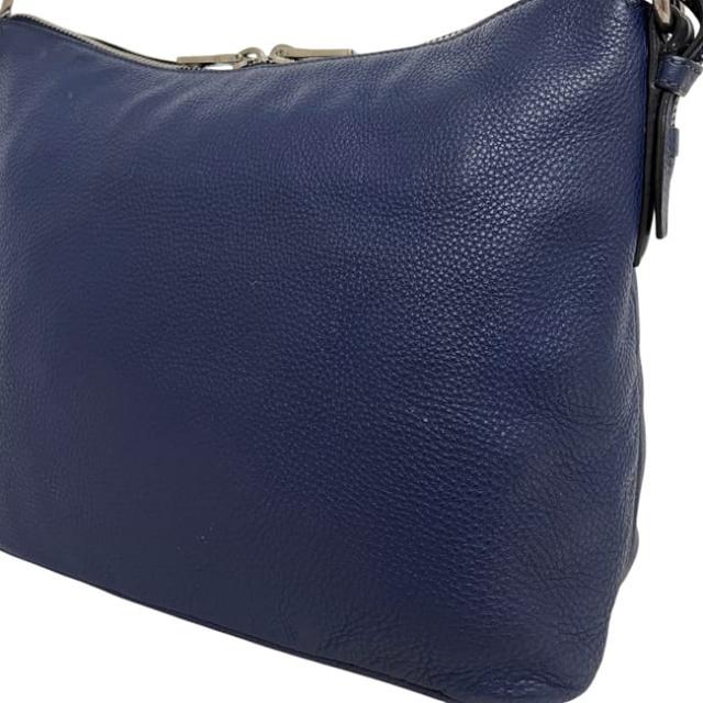 プラダ ショルダーバッグ ネイビー 紺色 ヴィッテロダイノ 美品 クロスボディ レザー 中古 14/Ｃ_5