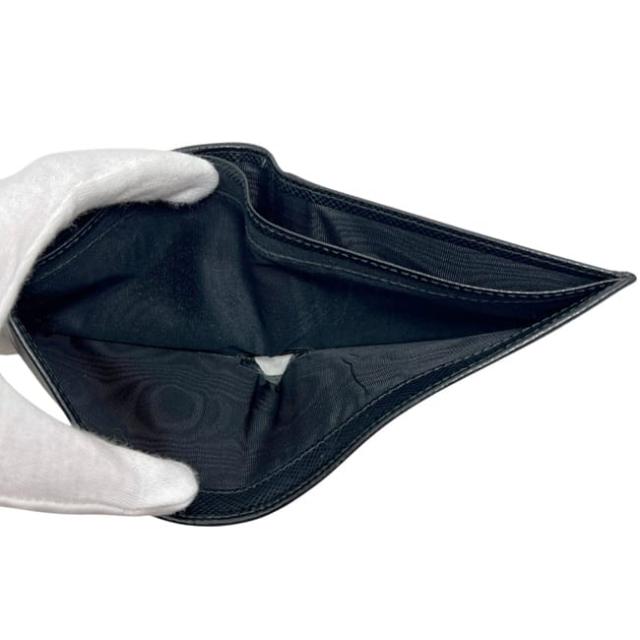 プラダ 二つ折り 財布 ブラック NERO 黒 2MO738 美品 サフィアーノ レザー CUIR 中古 62 A_2