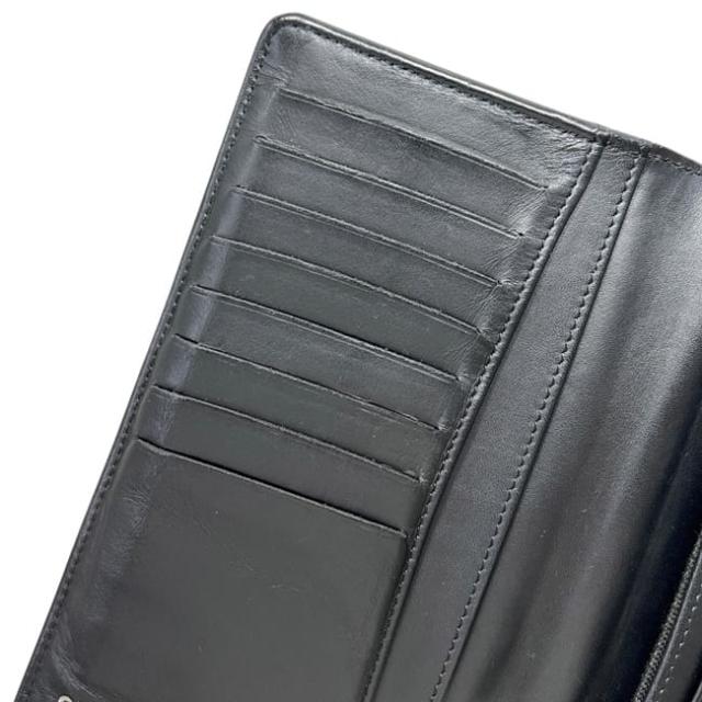 シャネル 二つ折り 長財布 ブラック 黒 ラメ マトラッセ 美品 財布 ココマーク キャビアスキン レザー 中古 19番台_6