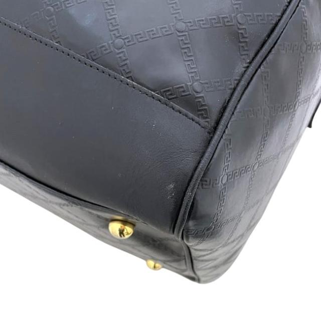 ジャンニ ヴェルサーチ 2way ボストンバッグ ブラック 黒 美品 旅行鞄