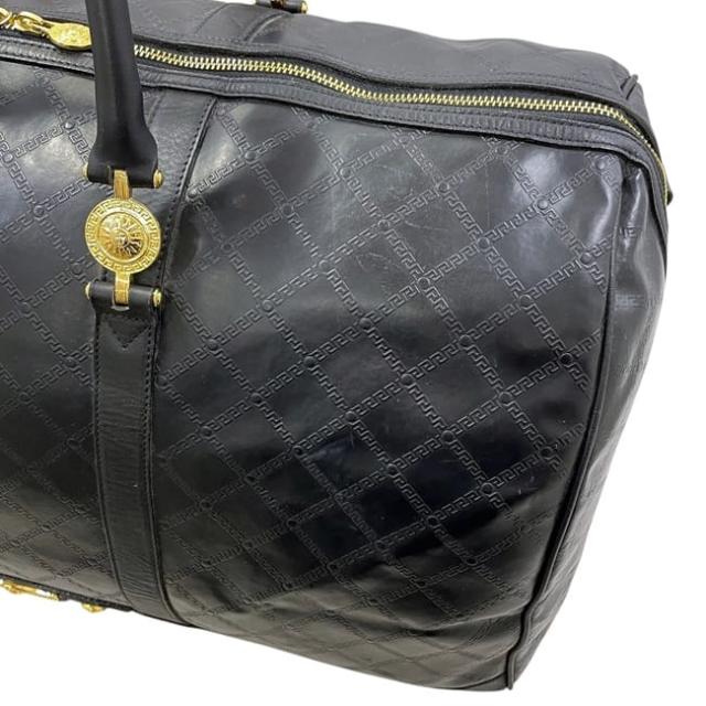 ジャンニ ヴェルサーチ 2way ボストンバッグ ブラック 黒 美品 旅行鞄