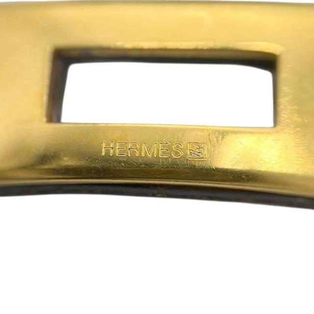 エルメス ブレスレット ケリーブレス ドゥブルトゥール ボルドー ケリー 美品 ブレス 二重 レザー 中古_8