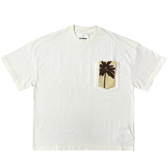 ジルサンダー Ｔシャツ オーバーサイズ 半袖 ホワイト J22GC0120 J20035 未使用 新品 タグ付き Ｍサイズ アパレル コットン 100 新品 未使用 JIL