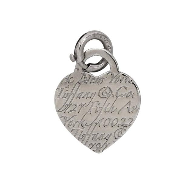 ティファニー ノーツ ハートタグ ペンダントトップ シルバー 新品仕上げ済み チャーム Ag 925 Sランク TIFFANY&Co. アクセサリー ハート